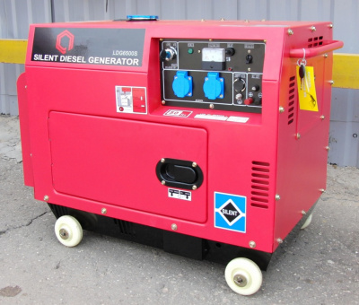 картинка Дизельный генератор Амперос LDG6000СLE в шумозащитном кожухе с АВР от магазина Генератор Центр