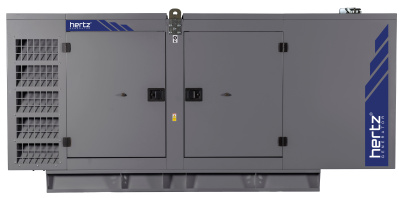 картинка Дизельный генератор Hertz HG 500 VH в кожухе с АВР от магазина Генератор Центр