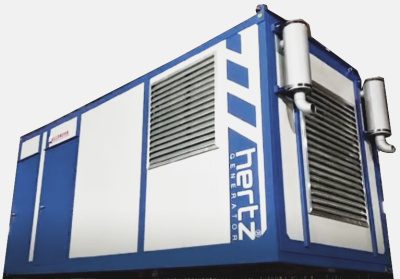 картинка Дизельный генератор Hertz HG 550 BL в кожухе с АВР от магазина Генератор Центр
