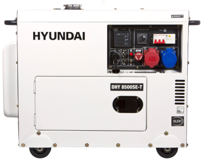 картинка Генератор дизельный Hyundai DHY 8500SE-T в кожухе от магазина Генератор Центр